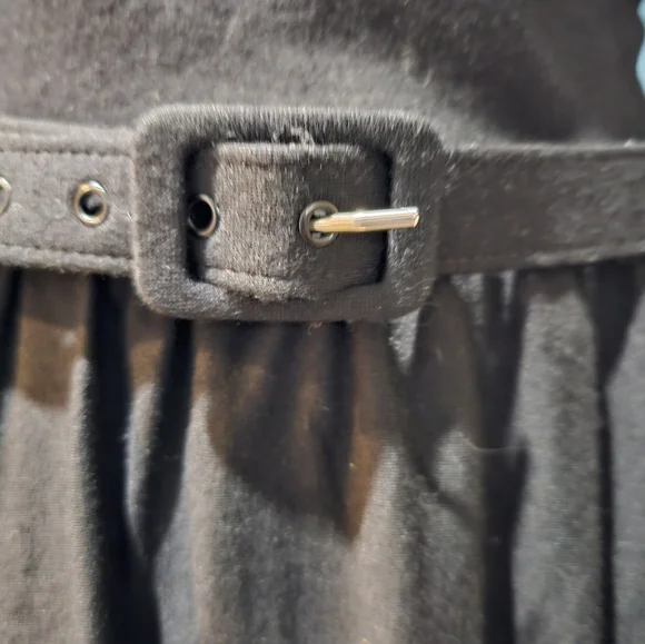 VIXEN BY MICHELINE PITT Black Midi Dress with Belt - Picture 2 of 5